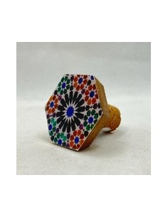 Tapón botella- Mosaicos Alhambra 2