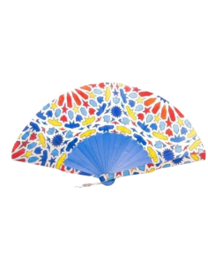 Silk fan and cover set - Alhambra Mosaic design