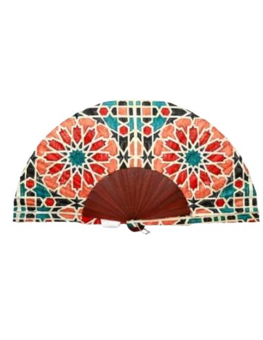 Silk fan and cover set - Alhambra...