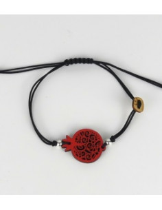 Wooden macramé design pendant bracelet - The Granada...