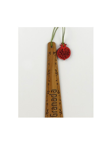 Wooden bookmark with wooden Granada...