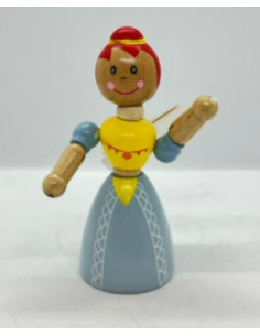 Princesa articulada de madera