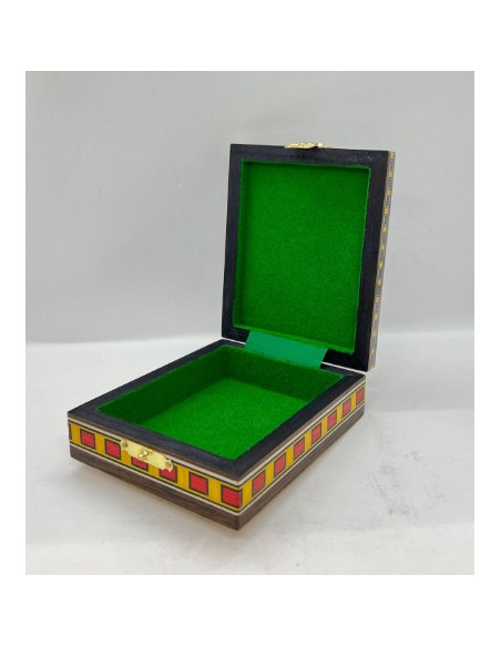 Traditional Taracea card box - 12cm
