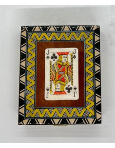 Traditional Taracea card box - 12cm