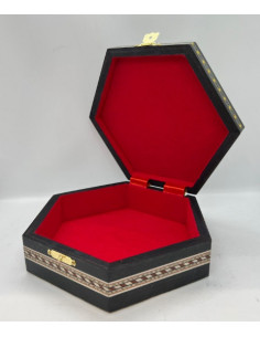 Traditional Taracea compact box - 16cm 2