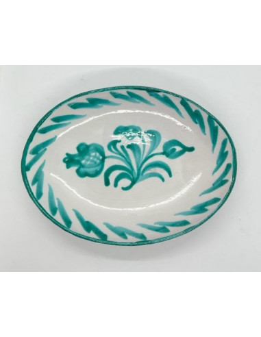 Ceramic oval tray - Green Fajalauza...
