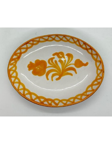 Ceramic oval tray - Yellow Fajalauza...