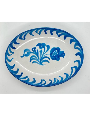 Ceramic oval tray - Turquoise...