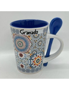 copy of Mug con cuchara- Azulejos