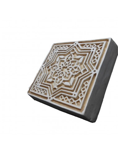 Small Vegetal Plasterwork Quadrant