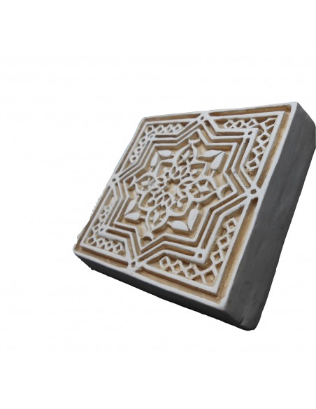 Small Vegetal Plasterwork Quadrant