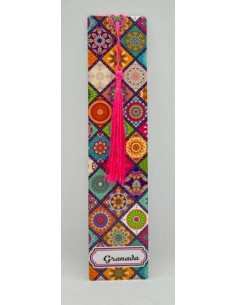 Laminated plastic Bookmark - Mosaics of the Alhambra