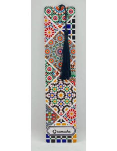 Laminated plastic Bookmark - Mosaics of the Alhambra
