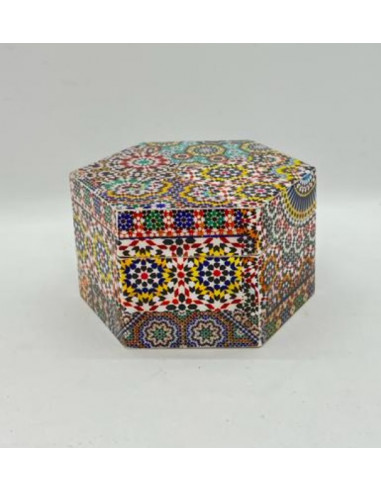 Caja hexagonal pequeña- Mosaicos Alhambra
