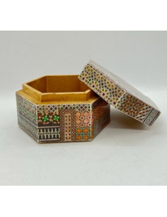Caja hexagonal pequeña- Mosaicos Alhambra 2