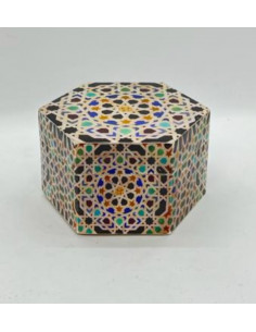 Caja hexagonal pequeña- Mosaicos Alhambra