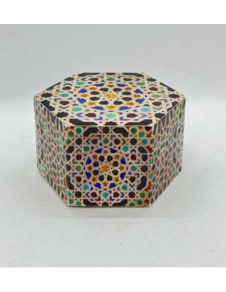 Caja hexagonal pequeña- Mosaicos Alhambra