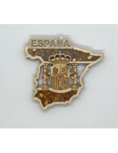 Imán de ámbar Mapa