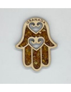 Imán de ámbar Mano de Fátima