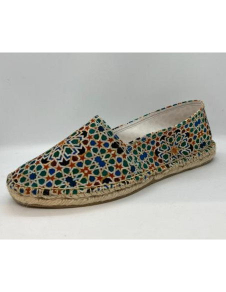 Esparteña plana - modelo Mosaico